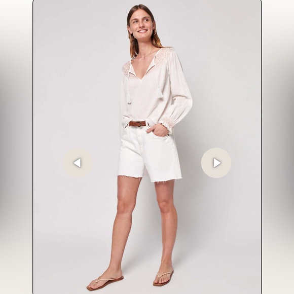 FAHERTY BRAND 
Laura Embroidered Top Size Small NWT - Picture 2 of 9